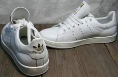 Белые кеды для девушек Adidas Stan Smith White-R A14w15wg