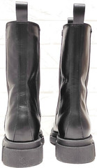 Кожаные ботинки женские черные AVK – 21074 Black.