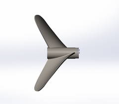 7215/2 Titanium propeller GAS boat