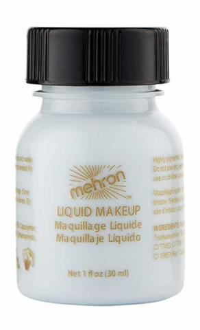 MEHRON Жидкий грим Liquid Makeup, Moonlight White (Лунный свет), 30 мл