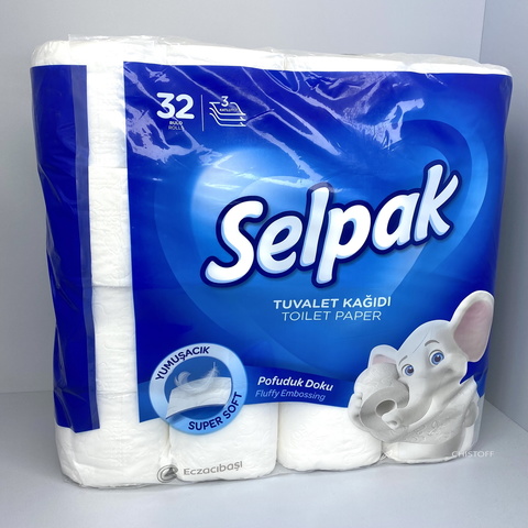 Туалетная бумага Selpak 3сл. (32 шт.) белая