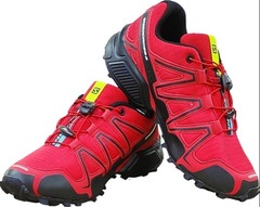 Красные кроссовки мужские Salomon Speedcross 3 A-2054 Red Black.