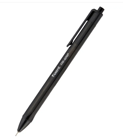 Ручка масляная автоматическая Axent Tri- Grip 0,7 мм черная (AB1081-A)