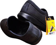 Стиль кэжуал мужской. Черные туфли слипоны нубук Forex 2961 Black Nubuk.