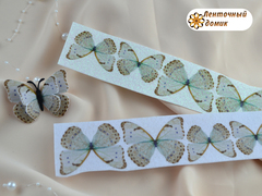Метелики  для вирізання 4 шт ніжні блакитні №17
