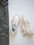 Кросівки шкіряні білі з пудровими вставками на блискавці спереду Katarina Ivanenko фото 1