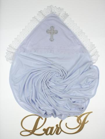 Махровая пеленка крестильная Славяночка (белый)