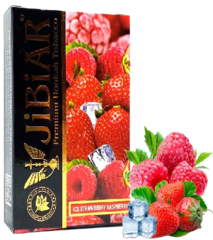 Табак Jibiar Ice strawberry raspberry (Джибиар Лед Клубника Малина) 50г