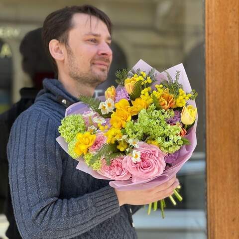 Photo of Bright bouquet «Warm Spring Day»