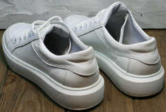 Модные подростковые кроссовки кеды белые низкие Maria Sonet 274k All White.