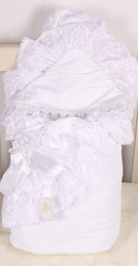 Демисезонный конверт-одеяло Красотка белый