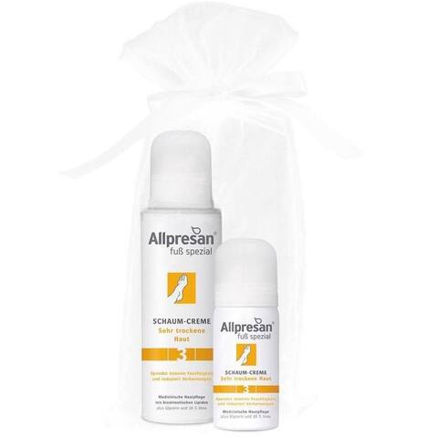 Подарочный набор Крем-пена для сухой кожи стоп Allpresan Foot Special No. 3 Foam Cream, 125 мл + 35 мл