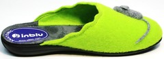 Тапочки домашние войлочные женские Inblu NC- 1B Mouse Light Green