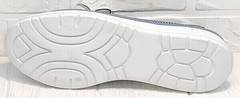Женские летние туфли кроссовки с белой подошвой sport casual Wollen P029-2096-24 Blue White.