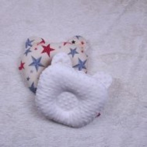 Плюшевая подушка для новорожденных Звездочка беж