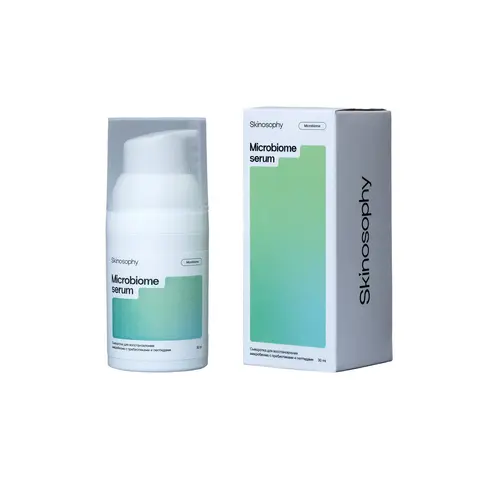 SkinoSophy Сыворотка для восстановления микробиома с пробиотиками и пептидами, 30 мл | Microbiome serum
