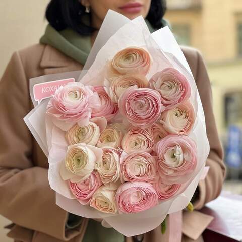Photo of Mesmerizing bouquet of the most delicate ranunculi «For my Princess»
