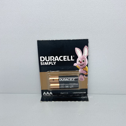 Батарейка Duracell AAA 1.5V Alkaline (2 шт.)