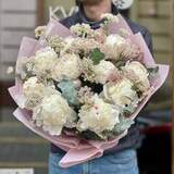 Photo of Delicate bouquet with peonies «Fluffy Beauty»