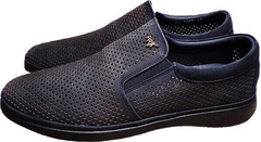 Летние туфли мужские повседневные Forex 2961 Black Nubuk.