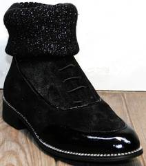 Английские ботинки женские Kluchini 5161 k255 Black
