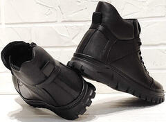 Кроссовки зимние мужские высокие ботинки Komcero 1K0531-3506 Black.