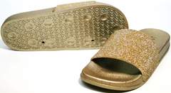 Модные шлепанцы J.B.P. Shoes NU25 Gold.