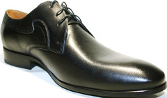 Мужские туфли дерби, черные, классика, кожаные Икос