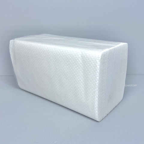 Полотенце бумажное листовое Papero V сложения 2сл. 210х190 мм (150 л.) белое (RV053)