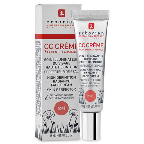 Erborian CC Крем доре контроль цвета CC Cream Dore High Definition Radiance Face Cream Skin Perfector