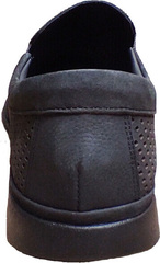 Мужские стильные туфли летние Forex 2961 Black Nubuk.