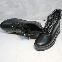 Женские ботинки из натуральной кожи Evromoda 375-1019 SA Black