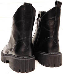 Женские ботинки на каблуке 4 см Maria Sonet 329-k Black.
