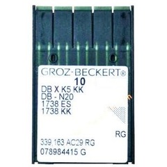 Фото: Groz Beckert DB*К5 KK універсальні голки для промислових вишивальних машин №75