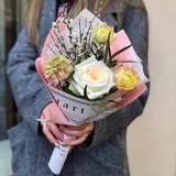 Photo of Spring Bouquet with Rose «White Ohara»