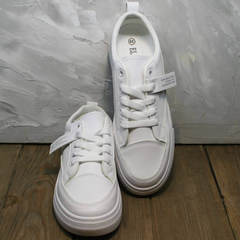 Модные кроссовки белые женские El Passo 820 All White.