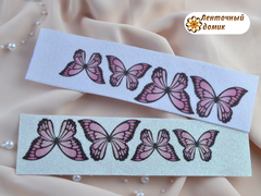 Метелики  для вирізання 4 шт рожеві №15