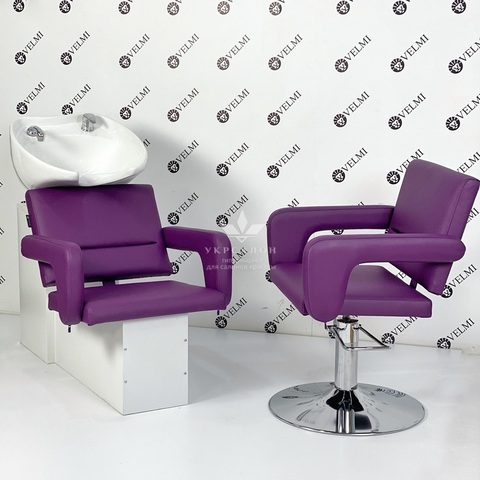 Комплект парикмахерской мебели Flamingo на диске white