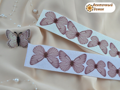 Метелики  для вирізання 4 шт пильно-рожеві №14