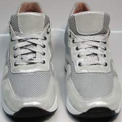 Туфли кроссовки женские Topas 4C-8045 Silver.
