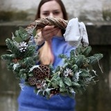Photo of Christmas wreath «Frosty dawn»