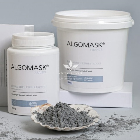 Розмарин и глина Гассул альгинатная маска Rosemary & Ghassoul Peel off mask, Algomask