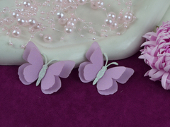 Двошарові Метелики з тканини вирізані тюльпан №61