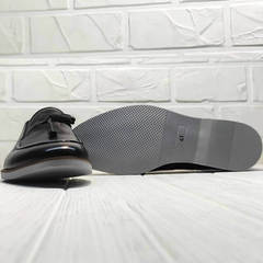 Классические туфли мужские лоферы Luciano Bellini 91178-E-212 Black.
