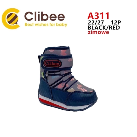 Clibee (зима) A311 Black/Red 22-27