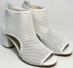 Летние ботинки с перфорацией женские Magnolya 3503 56-3 SummerWhite