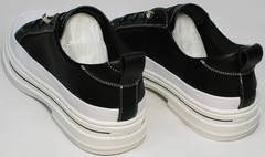 Удобные женские туфли полуспортивные El Passo sy9002-2 Sport Black-White.