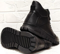 Мужские зимние ботинки на спортивной подошве Komcero 1K0531-3506 Black.