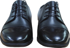 Мужские туфли на шнурках Ikoc 3853-2 Black Leather.