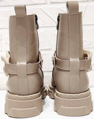 Высокие кожаные ботинки женские зимние AVK – 969 Vison Light.